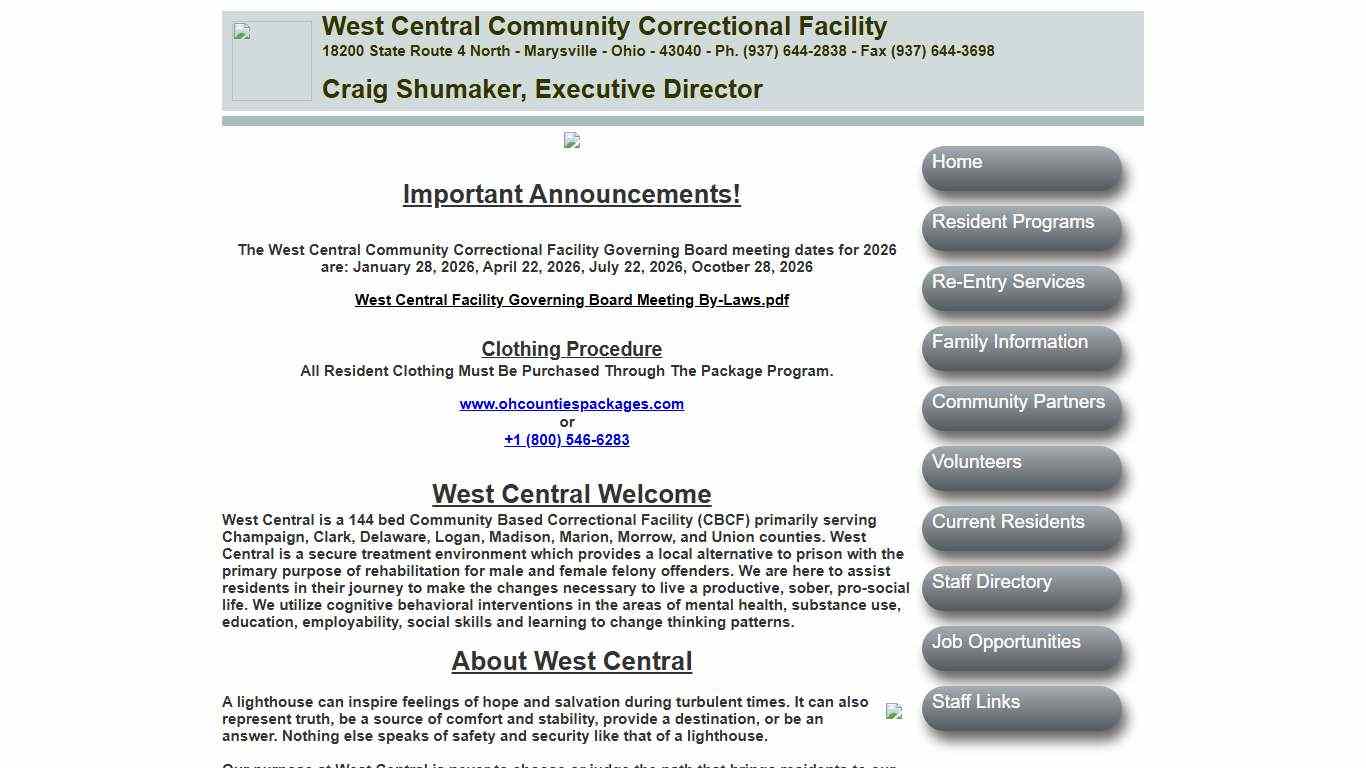 West Central Community Correctional Facility