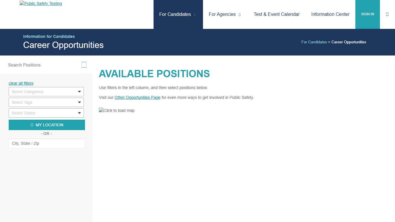 Public Safety Testing - Career Opportunities